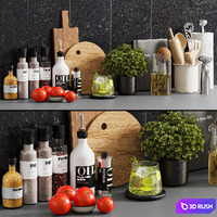 Kitchen accessories040 3D Model Vray, Corona