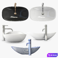 Washbasin Royal 3D Model Vray, Corona