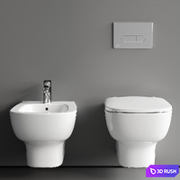 Ideal Standard Esedra Wall-Hung WC 3D Model Vray, Corona