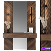 Hallway 3D Model Vray, Corona