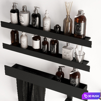 Bathroom accessories Wasserkraft 3D Model Vray, Corona
