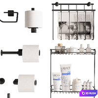 Bathroom accessories Wasserkraft 3D Model Vray, Corona