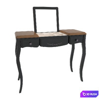 Boudoir table with folding mirror 3D Model Corona