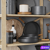 Kitchen accessories045 3D Model Vray, Corona