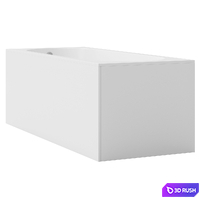 Bathtub Villeroy &amp; Boch Oberon 3D Model Vray, Corona