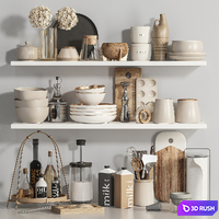 Kitchen accessories048 3D Model Vray, Corona