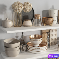 Kitchen accessories048 3D Model Vray, Corona
