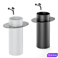 Freestanding washbasin by Rexa 3D Model Vray, Corona