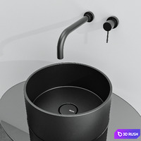 Freestanding washbasin by Rexa 3D Model Vray, Corona