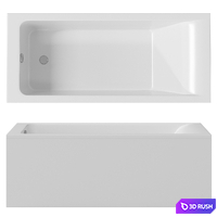 Bathtub Roca Easy 3D Model Vray, Corona