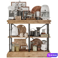 Accessories smeg 06 3D Model Vray, Corona
