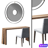 Dressing table 1 by LASKASAS 3D Model Corona