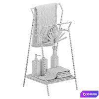 Taciana solid teak towel rail 3D Model Corona