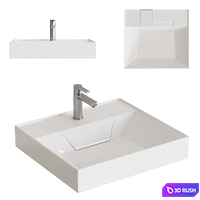Sink STWORKI Dublin 55 cm for washing machine 3D Model Vray, Corona