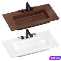 INBANI H tops washbasins set 3D Model Vray, Corona