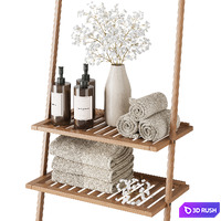 Decorative bathroom set 006 3D Model Corona