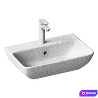 Wall-hung washbasin 60 cm Duravit Me by Starck 2343600000 3D Model Corona