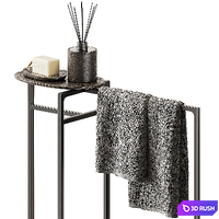 Salvatori Anima freestanding towel rack 3D Model Vray, Corona