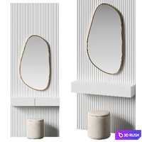Dressing table 3D Model Vray, Corona