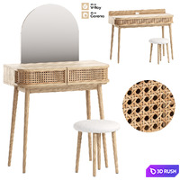 Dressing tables La Redoute Interieurs set 1 3D Model Vray, Corona