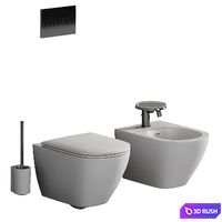 Laufen Lua wc 3D Model Vray, Corona