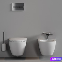 Laufen Lua wc 3D Model Vray, Corona