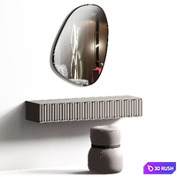 Dressing table 05 3D Model Vray, Corona