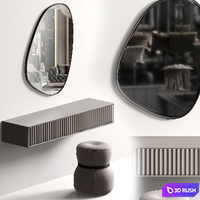 Dressing table 05 3D Model Vray, Corona