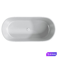 Acrylic bathtub ABBER AB9436 3D Model Vray, Corona