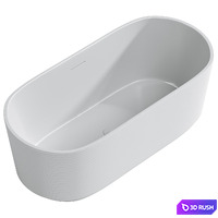 Acrylic bathtub ABBER AB9436 3D Model Vray, Corona