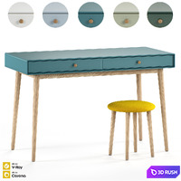 Dressing table La Redoute Interieurs Jimi 2 3D Model Vray, Corona