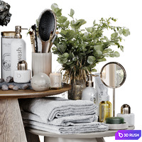 Bathroom accessories 51 3D Model Vray, Corona