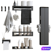 Bathroom accessories from LZ-M #2 3D Model Vray, Corona