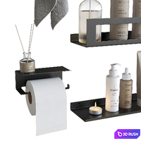 Bathroom accessories from LZ-M #2 3D Model Vray, Corona