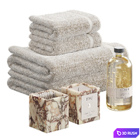 Decorative set with towels 3D Model Vray, Corona