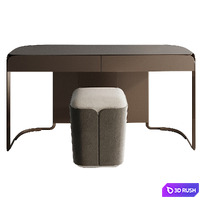 Turri Milano dressing table 3D Model Vray, Corona