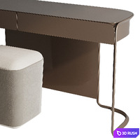 Turri Milano dressing table 3D Model Vray, Corona