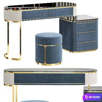 Modern dressing table with cabinet by E MALL 3D Model Corona