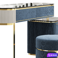 Modern dressing table with cabinet by E MALL 3D Model Corona