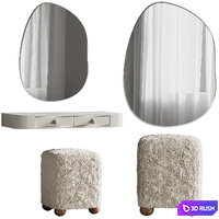 Dressing table 01 3D Model Corona