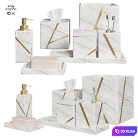 Bathroom accessories set_03 3D Model Vray, Corona