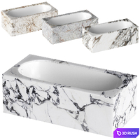 Bath in stone 3D Model Vray, Corona
