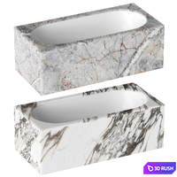Bath in stone 3D Model Vray, Corona