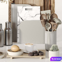Kitchen accessories 041 3D Model Vray, Corona