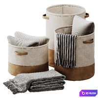 Laundry baskets 3D Model Corona