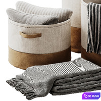 Laundry baskets 3D Model Corona