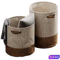 Laundry baskets 3D Model Corona