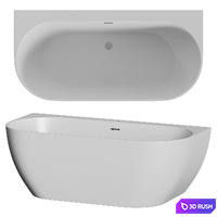 Bathtub Ravak Freedom Wall 3D Model Corona