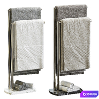 Towel Holder Hanger Showerdrape Octavia 3D Model Corona