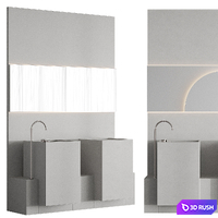 Bathroom 010 3D Model Corona